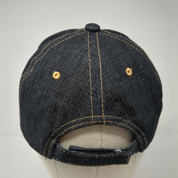 San Francisco SF Strapback Hat Blue One Size Adjustable Embroidered Lanza Cotton - Picture 5 of 9